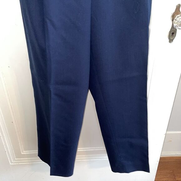 Vtg 70s/80s JH Collectibles navy blue high waisted wool pants - Picture 4 of 12